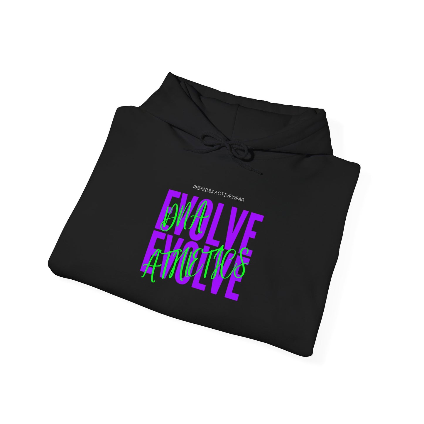 Evolve Hoodie – Neon Green & Purple Graphic Pullover